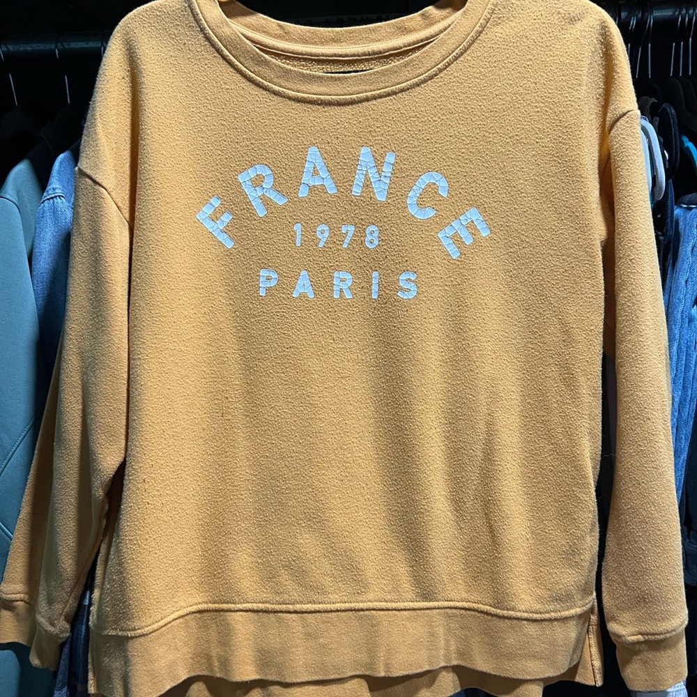 Fifth Sun Yellow France Paris Women's Top